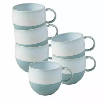 Villeroy & Boch like. by Perlemor Aqua Henkelbecher 290 ml 6er Set