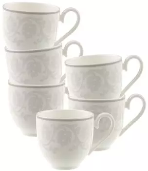 Villeroy & Boch Multipack Gray Pearl Mokka-/Espressoobertasse 6 St&uuml;ck