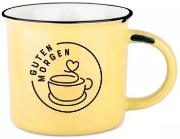 Grafik Werkstatt Bielefeld Becher "Guten Morgen" Vintage 400ml (4043651626331)