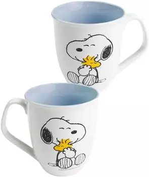 United Labels Peanuts Kaffeebecher Snoopy & Woodstock, Keramik, 280ml (0133438)