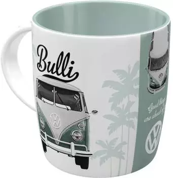 Nostalgic Art VW Bulli "Good Things" Kaffeebecher, Keramik, 330ml, 4er-Set (43033)