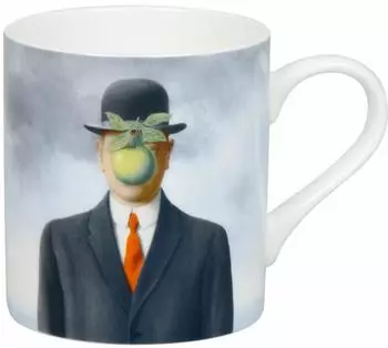 K&ouml;nitz Becher &bdquo;Le fils de l'homme" &ndash; Ren&eacute; Magritte, Bone China, 400ml (11 2 004 2925)