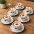 Ritzenhoff & Breker 12tlg Cappuccinotassen Set Caffee Amore 200ml Herz-Dekor Cafe