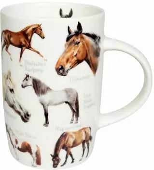 K&ouml;nitz Natures Diversity Horses Kaffeebecher, New Bone China, 540ml (11 7 269 2710)