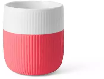 Royal Copenhagen Becher 0,35 Contrast Gerippt Hibiscus