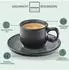 Sänger Malmö Espressotassen-Set Steingut 12-teilig Grün/Schwarz 80ml (226710)