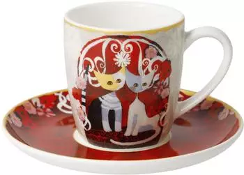 Goebel Espressotasse "Templi dell'Amore" Rosina Wachtmeister, Porzellan