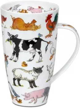 Dunoon Henley "Farmyard Frolics" Jumbotasse, Bone China, 0,6l (HE-FARF-XX)