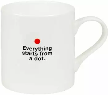K&ouml;nitz Becher &bdquo;Bauhaus - Everything starts" Bone China, wei&szlig;, 400ml (11 2 004 2312)