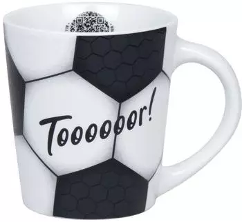 K&ouml;nitz Kaffeebecher "Fu&szlig;ball - Tooooor!" 380ml, Porzellan (1111342837)