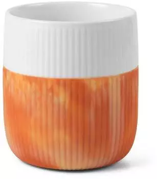 Royal Copenhagen Becher 0,35 Contrast Gerippt Ocker