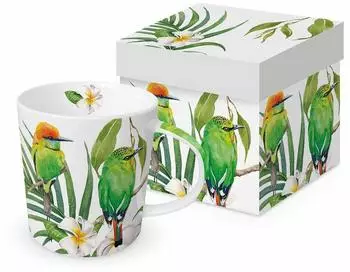 Design@Home Becher "Bali" exotische Vögel, Bone China, 350ml (604300)