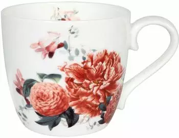K&ouml;nitz Becher "Gardening - Red Peony", Bone China, 425ml (11 2 057 2669)
