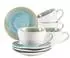 Mäser Frozen Kaffeetassen-Set Steinzeug grün, 8-tlg. (934012)