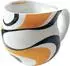Colani Kaffeebecher Wave, Porzellan, schwarz/gold, 260ml
