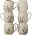 Bloomingville Bea Becher 0,4l, natur, Steingut, 6er-Set (82061547)