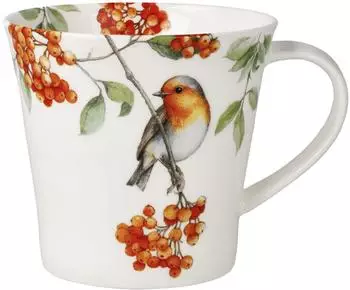 Goebel Coffee-/Tea Mug Rotkehlchen, Porzellan, 0,35l (38-473-42-1)