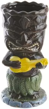 ich-zapfe Tiki Mug Ukulele 400ml, Keramik, braun