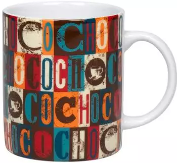 K&ouml;nitz Becher Choco Squares, Porzellan, bunt, 300ml (1110022836)