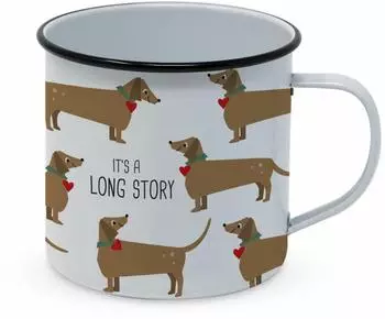 Design@Home Long Story Happy Metal Mug, Metall, 500ml (180002669)
