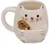 Out Of The Blue Cookie Cuddlers Kaffeetasse mit Keksfach, Katze, Keramik, 400ml (Z107605)