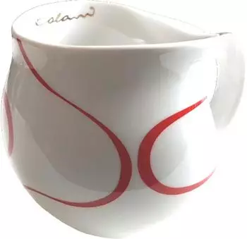 Colani Loop Kaffeebecher "Gold & Color" rot, Porzellan, 260ml (4145/930b)