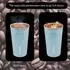 LuxusKollektion Kaffeebecher to go, Edelstahl, doppelwandig isoliert, himmelblau, 380ml