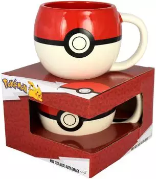United Labels Pok&eacute;mon Pokeball 3D Tasse, Keramik, 430ml (1005995)