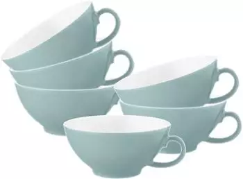 Seltmann Weiden Life Fashion Teetassen Green Chic 140ml Porzellan 6er-Set