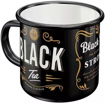 Nostalgic Art Emaille-Becher "Black Tea" 360ml (43224)