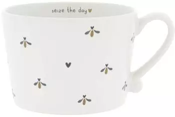 Bastion Collections Tasse "Dancing Hearts" weiß, Keramik, 300ml