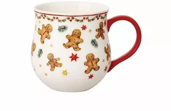 Hutschenreuther Christmas Mug Lebkuchenmann Becher mit Henkel 0,45L (02493-727541-15505)