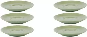 APS SNUG Cappuccinountertasse Porzellan, grün, 6er-Set (16016)