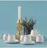 Karaca Saturn Gold Türkische Kaffeetassen-Set 6 Personen, Porzellan, weißgold (153.03.07.8417)