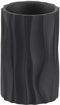 Kela Merida Zahnputzbecher Polyresin schwarz, &Oslash;7x10,5cm (23765)