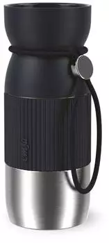 Emsa beYou Cup Mug Isolier-Trinkbecher 0,36L, Edelstahl, schwarz (N2191300)