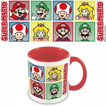 Pyramid international Super Mario Characters Keramikbecher, farbiges Inneres, 315ml (PY-MGC26884)