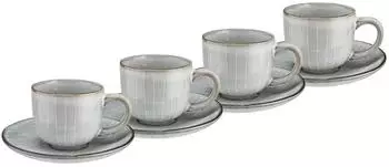 Butlers Espressotasse 90 ml 4er-Set Grau