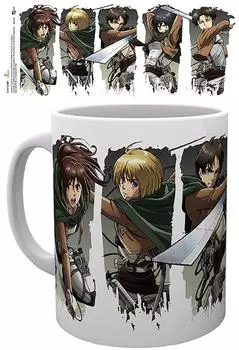 ABYstyle Attack on Titan Season 2 Character Montage Keramiktasse 320ml