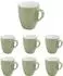 APS SNUG Kaffeebecher Porzellan, grün, 330ml, 6er-Set (16019)