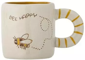 Bloomingville Cloudy Tasse, Steingut, natur, 225ml