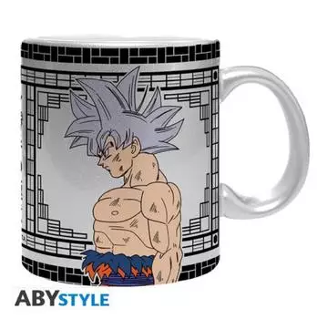 ABYstyle Dragon Ball Super Goku Tasse mit Silbereffekt, 320ml, Keramik (ABYMUGA698)
