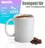 BigDean Kaffeebecher-Set weiß, Porzellan, 300ml, 6 Stück