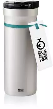 AdHoc PULSE Thermobecher 500ml hellgrau, Edelstahl (TT33)