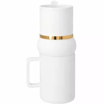 räder Magnus Weihnachtstasse & Schale Set, Porzellan, weiß (93043)