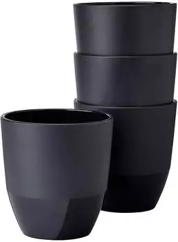 Mepal Silueta Becher 200ml Nordic Black, 4er Set