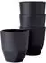 Mepal Silueta Becher 200ml Nordic Black, 4er Set