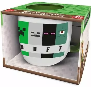 Stor Minecraft Squared Pattern Tasse aus Keramik 380ml (75618)
