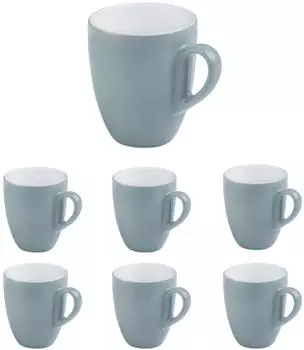 APS SNUG Kaffeebecher Porzellan, blau, 330ml, 6er-Set (16020)