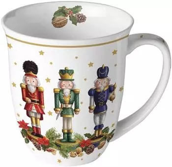 Ambiente Tasse Nussknacker-Motiv, Porzellan, 0,4L (8712159191110)
